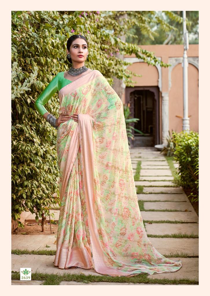 Kashvi Tanvi Fancy Chiffon Printed Ethnic Wear Designer Saree Collection